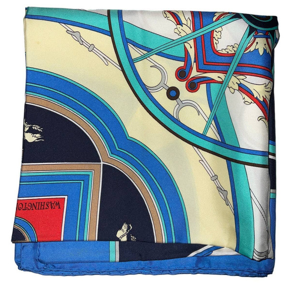 HERMES Washington's Carriages 100% Silk Scarf Carre 90cm Square - Picture 13 of 16